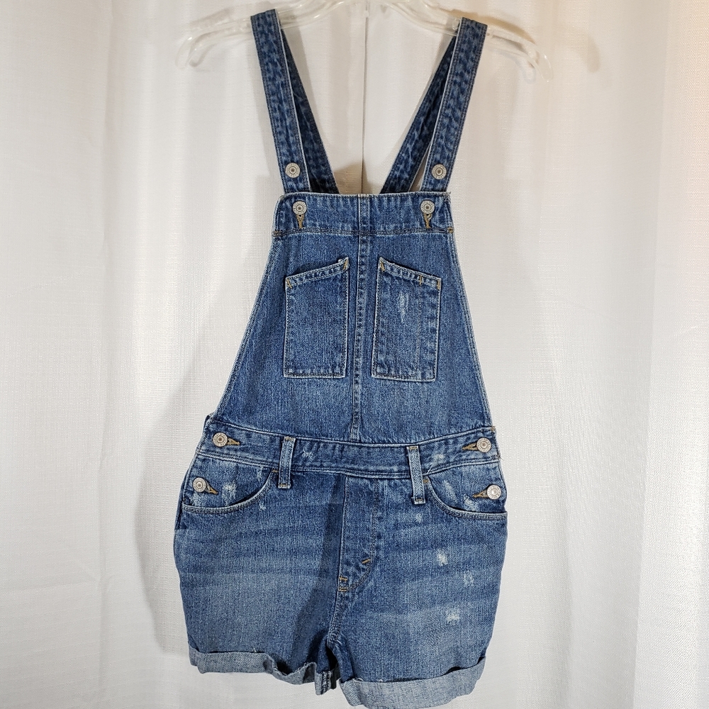 Sz 26 Levi's Denim Shorts Overalls